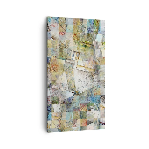 Obraz na plátne - Geometrické preskupenie - 45x80 cm
