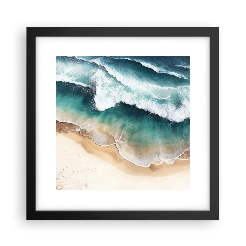 Plagát v čiernom ráme - Odveké stretnutie - 30x30 cm