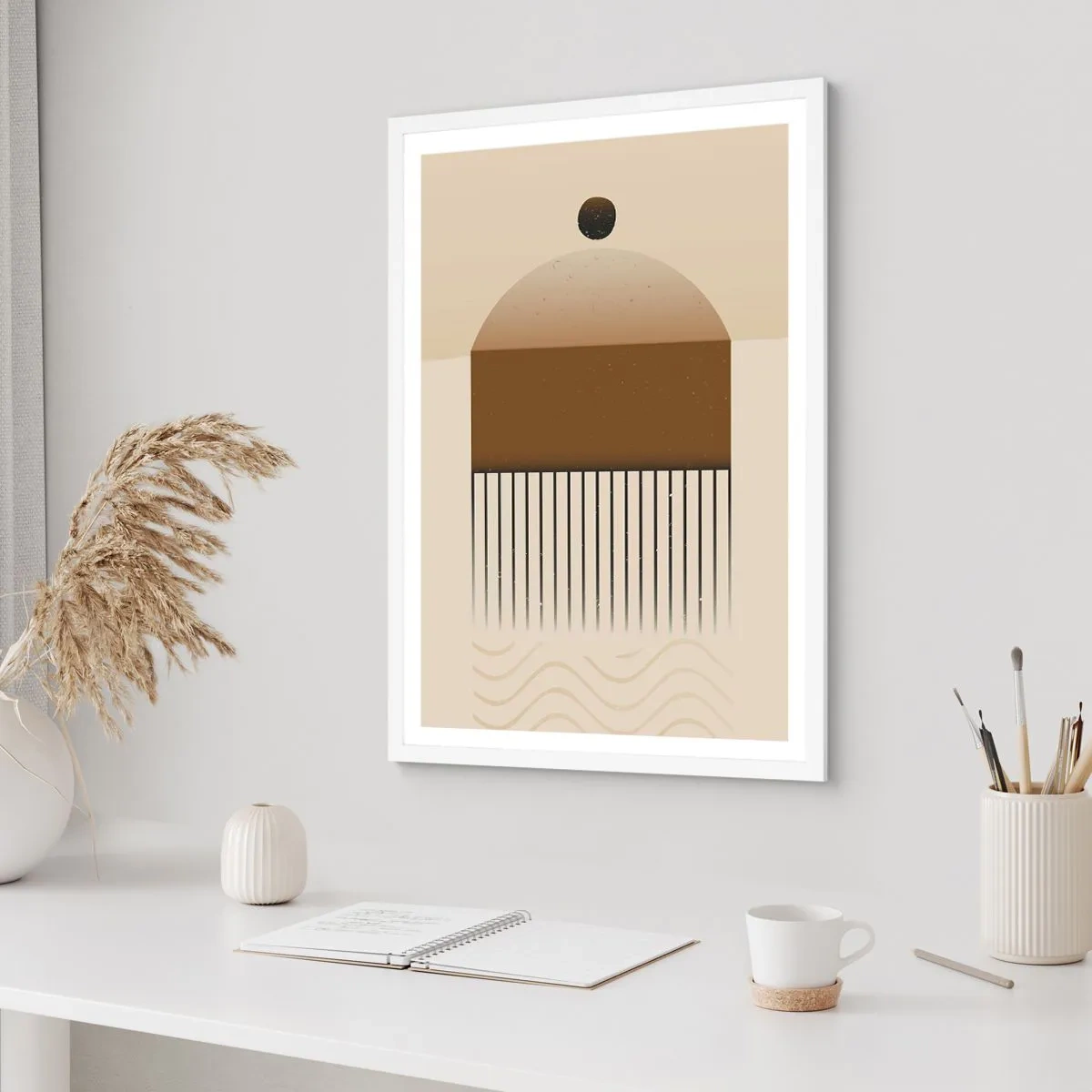 Plagát v bielom ráme - Rôzne stavy - 61x91 cm