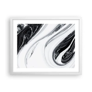 Plagát v bielom ráme - Spojenie protikladov - 50x40 cm