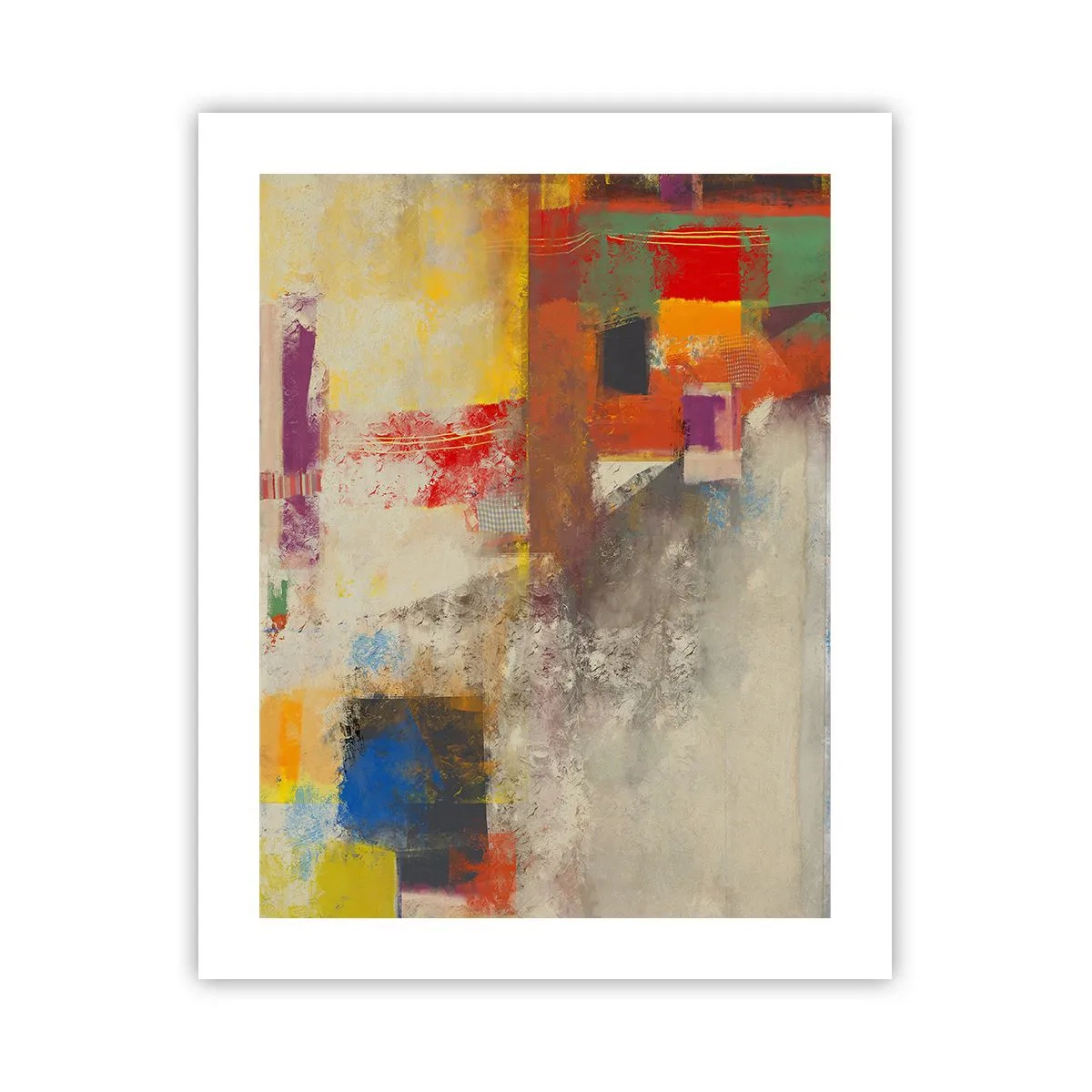 Plagát - Geometria farieb - 40x50 cm
