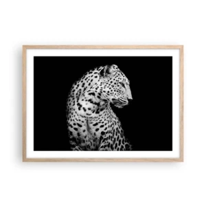 Plagát v ráme zo svetlého duba - Pravý profil perfektný! - 70x50 cm