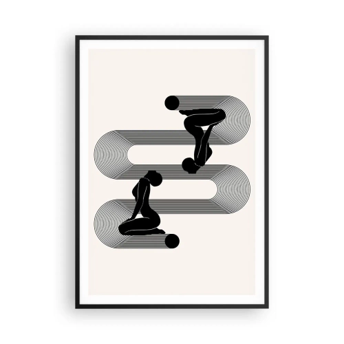 Plagát v čiernom ráme - Zmyselná symetria - 70x100 cm