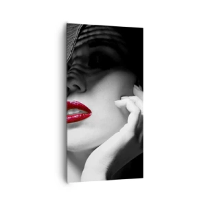 Obraz na plátne - Štúdia v šarlátovej - 65x120 cm