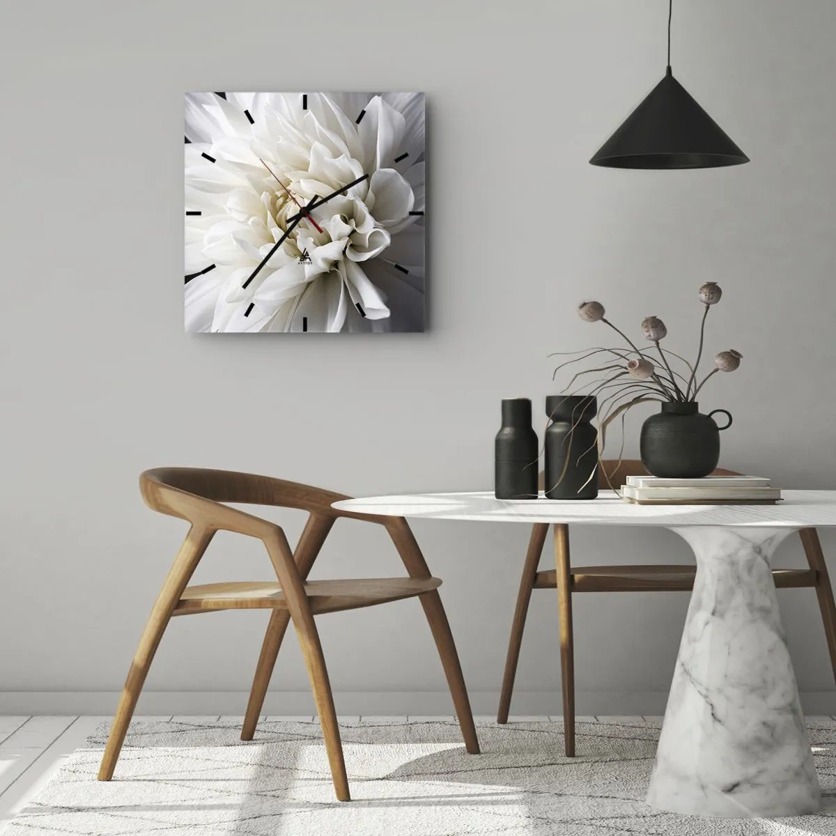 Nástenné hodiny - Ráno s nevestou - 30x30 cm