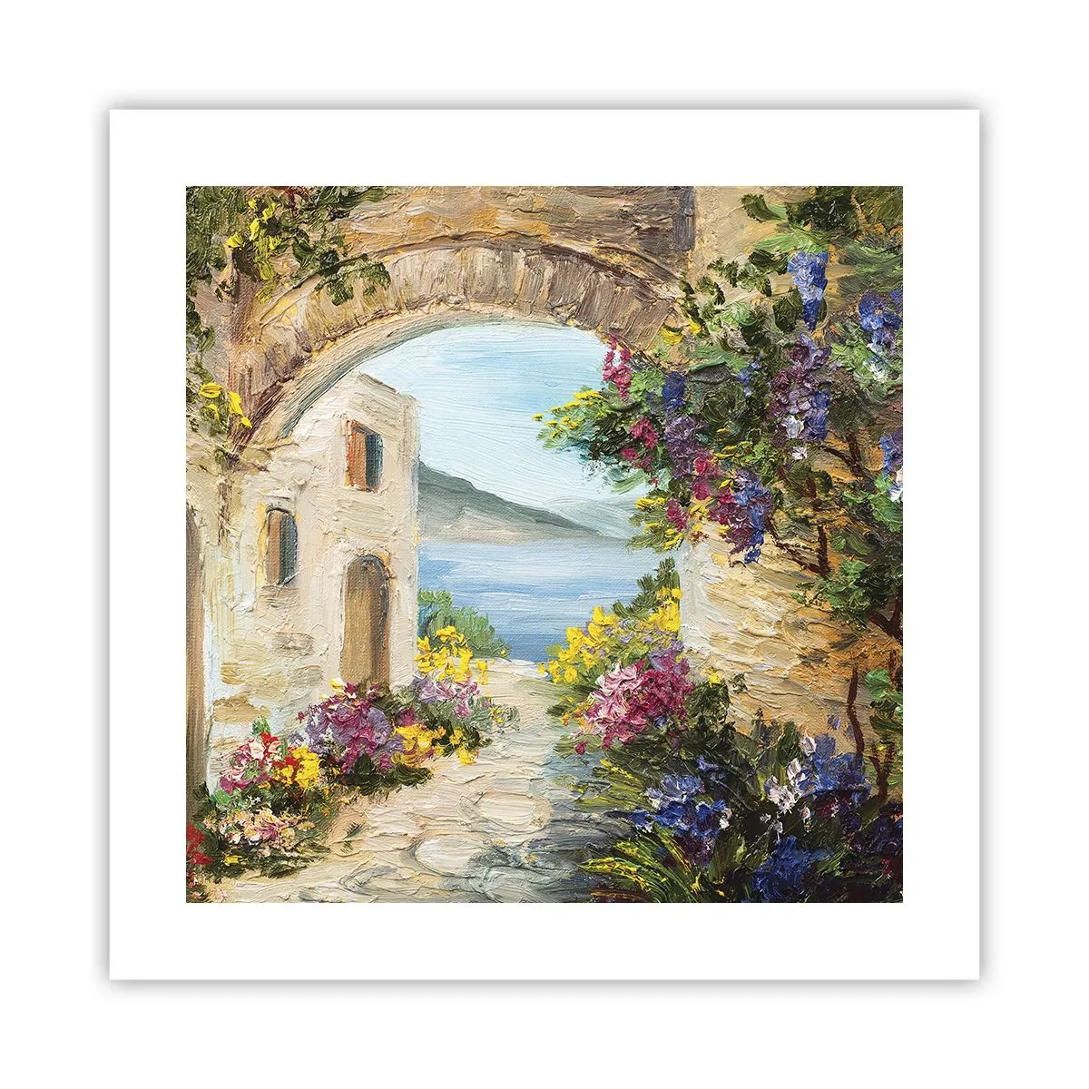 Plagát - Pôvab pobrežnej krajiny - 40x40 cm