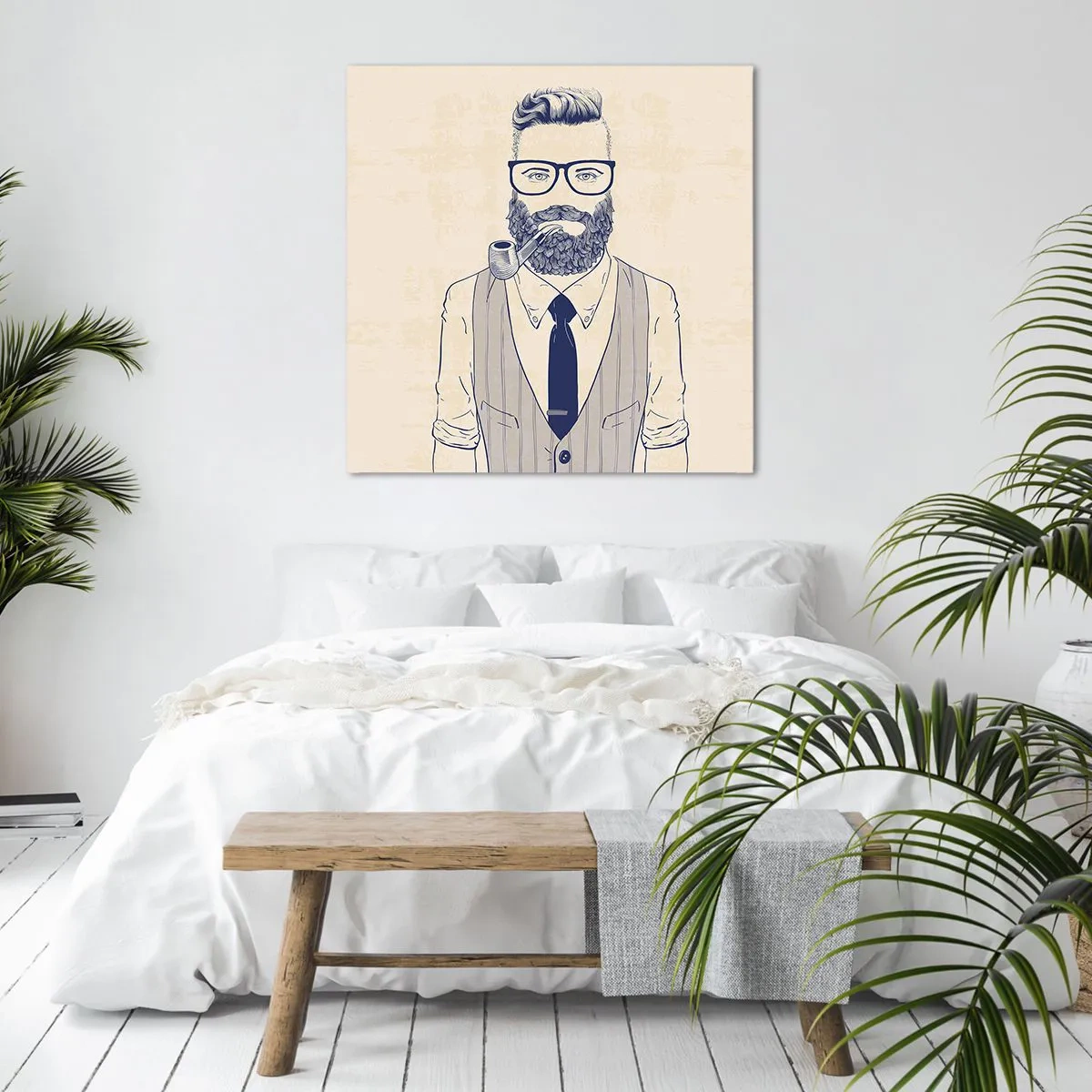Obraz na plátne - Veselý, mužský a módny - 40x40 cm