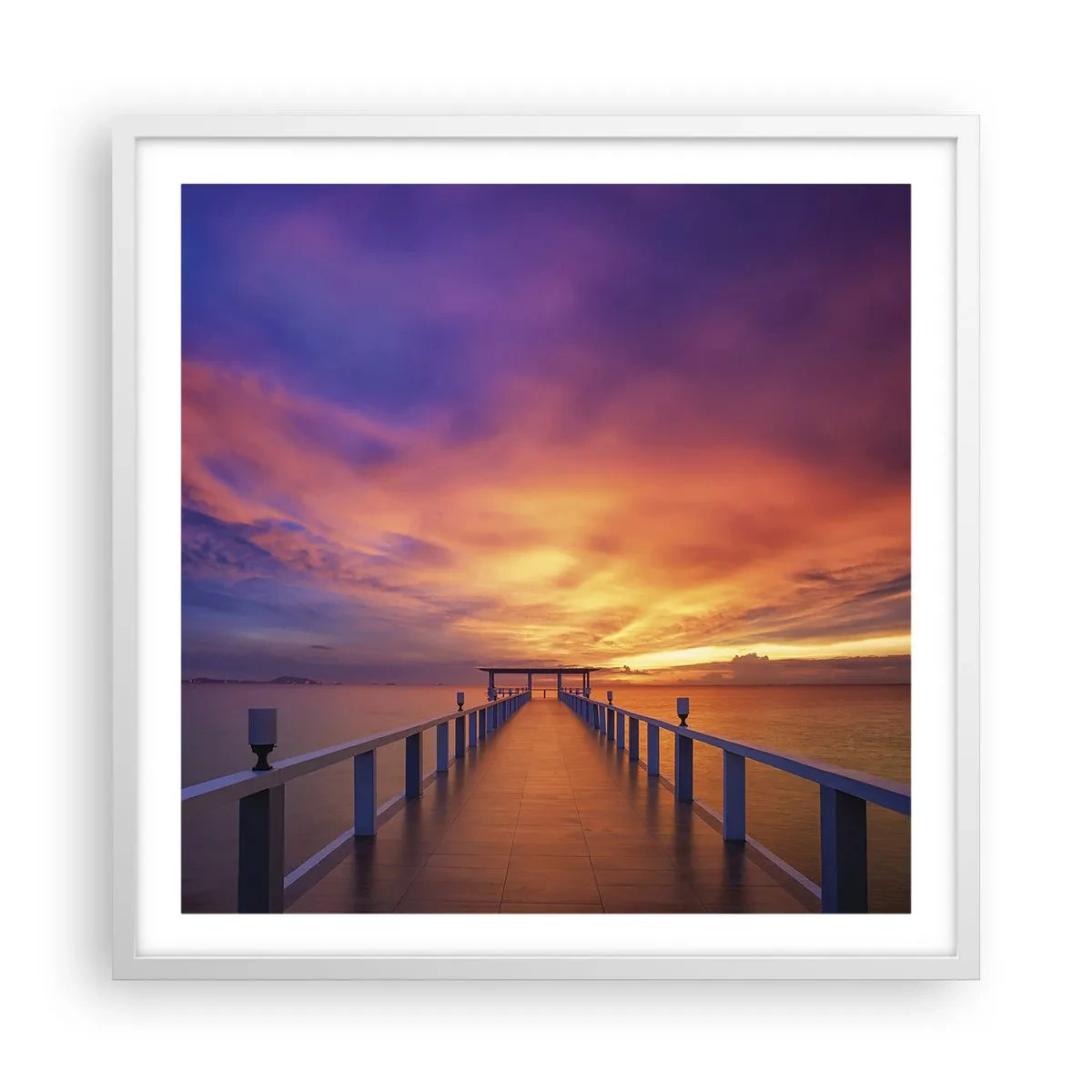 Plagát v bielom ráme - Bez konca - 60x60 cm