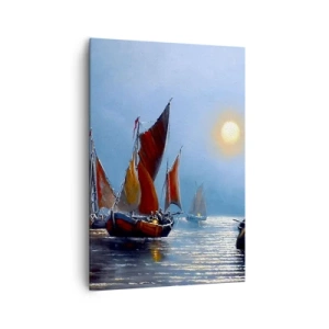 Obraz na plátne - Nočný rybolov - 70x100 cm