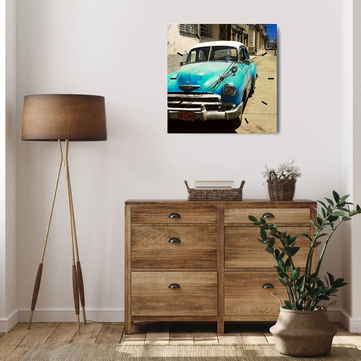 Nástenné hodiny - Evviva Cuba! - 30x30 cm