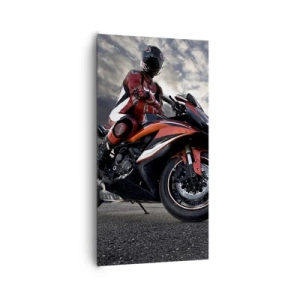 Obraz na plátne - Temný jazdec - 65x120 cm