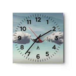 Nástenné hodiny - Blaženosť okamihu - 40x40 cm