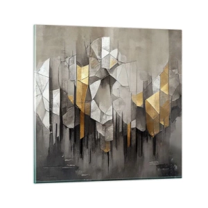 Obraz na skle - Kompozícia z ľadu a svetla - 50x50 cm