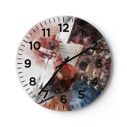 Nástenné hodiny - Čo si o tom myslíš? - 40x40 cm