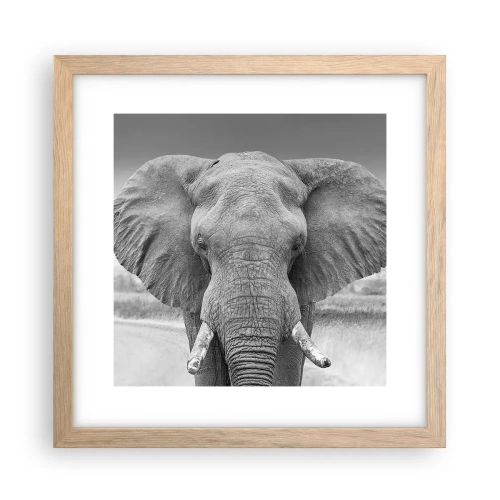 Plagát v ráme zo svetlého duba - Vitajte v mojom svete - 30x30 cm