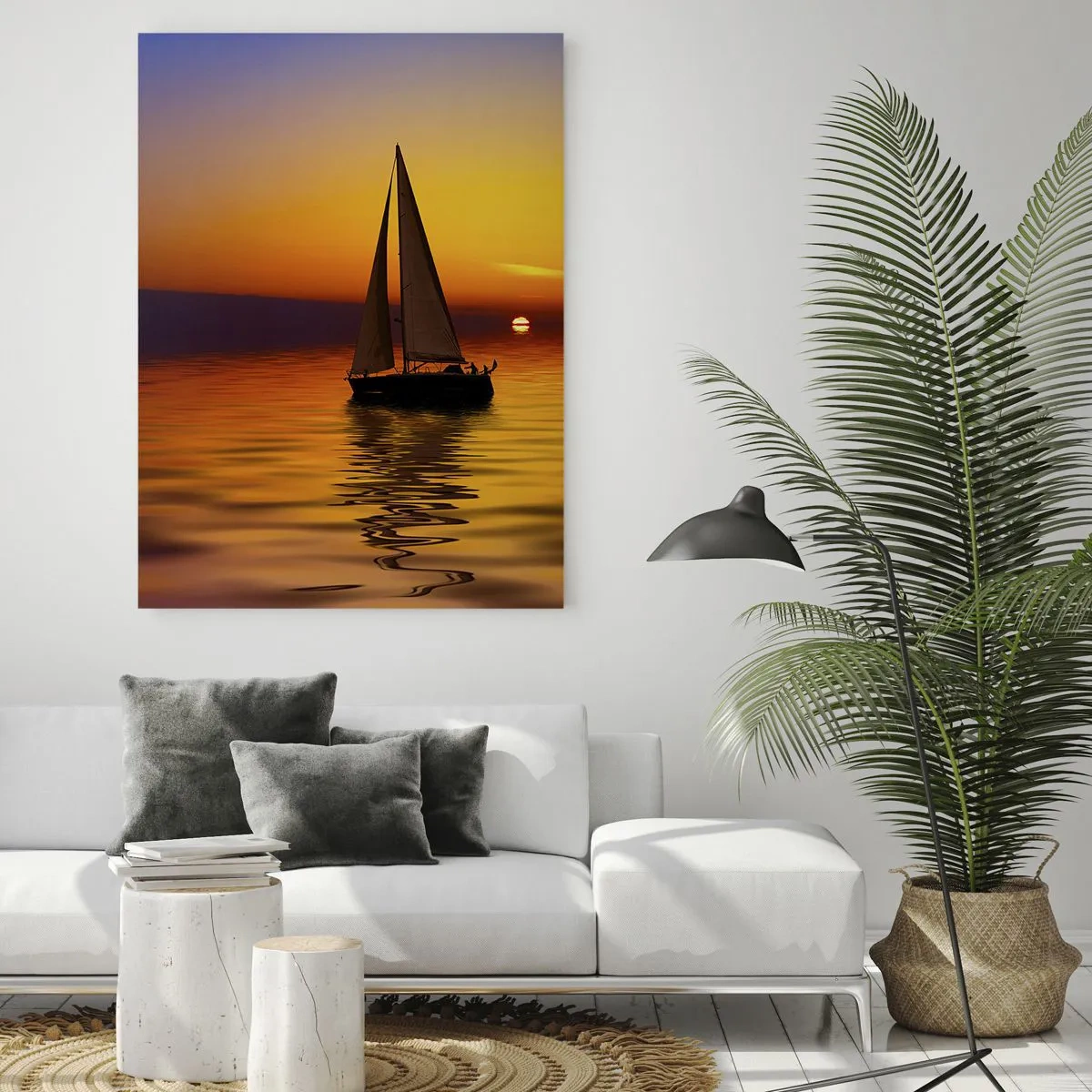 Obraz na skle - Ako je tu za súmraku ticho… - 50x70 cm