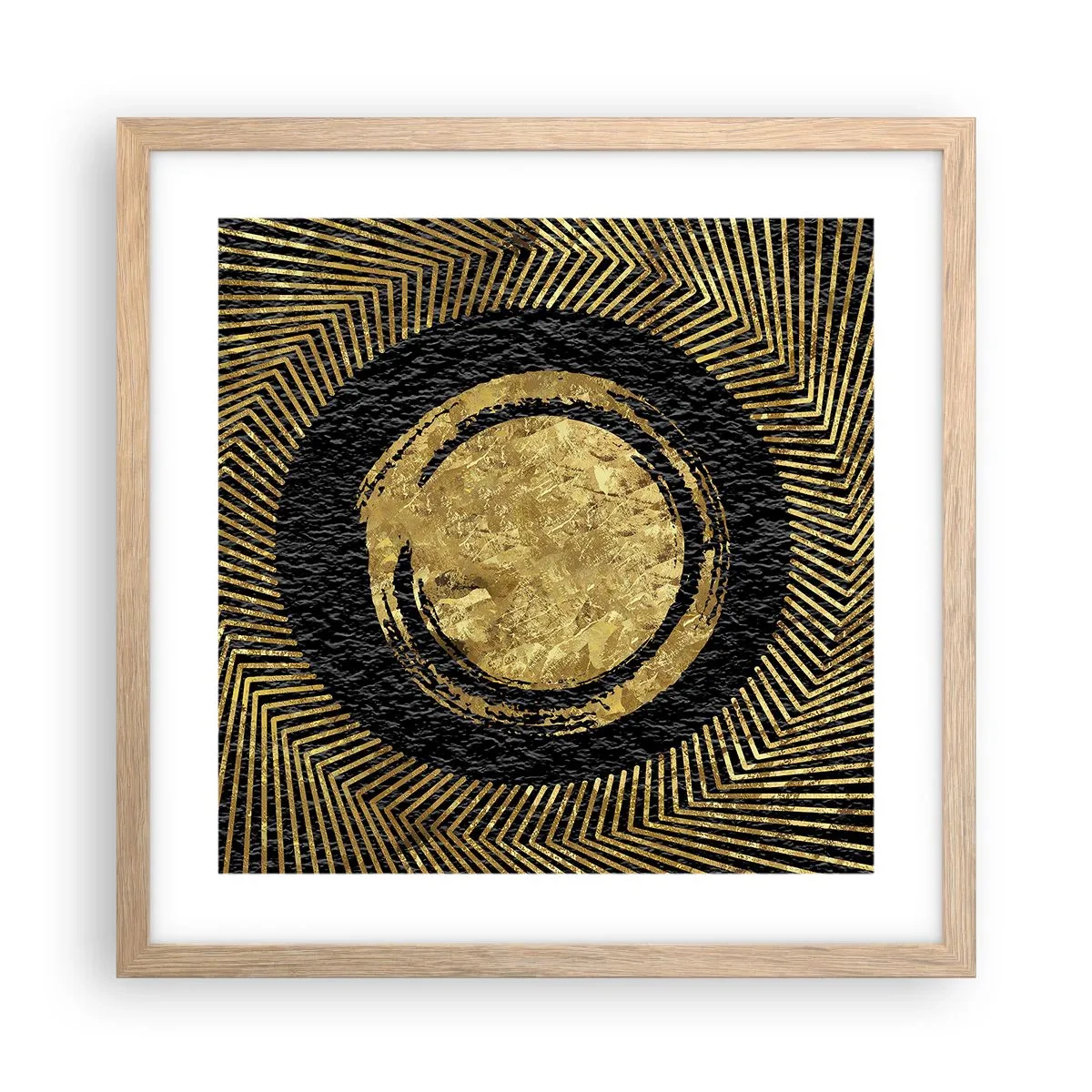 Plagát v ráme zo svetlého duba - Glamour - 40x40 cm