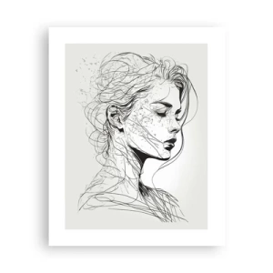 Plagát - Portrét v zamyslení - 40x50 cm