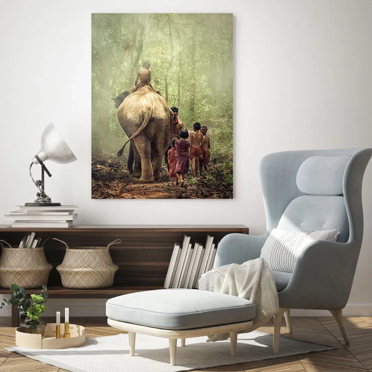 Obraz na skle - Nová Kniha džunglí - 50x70 cm