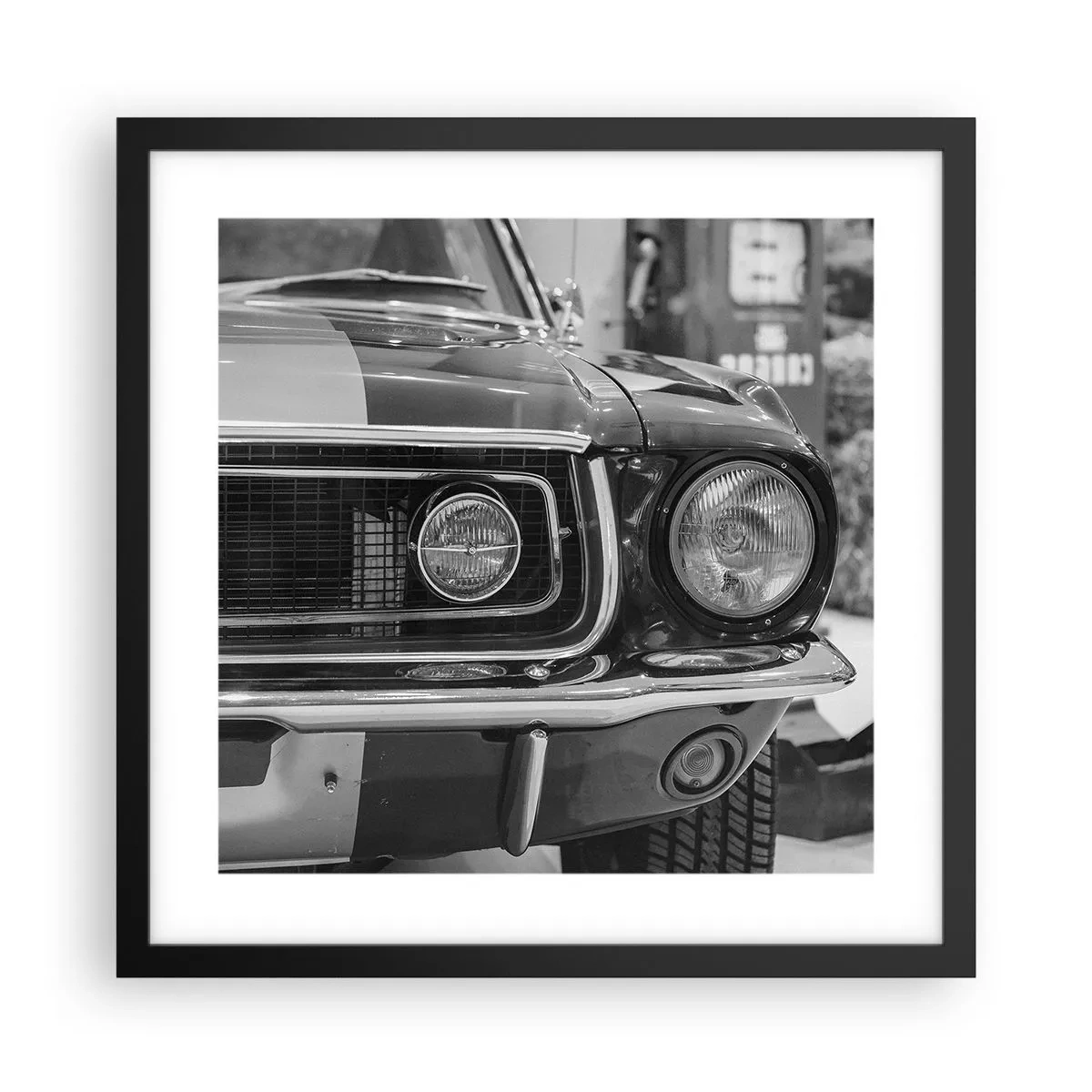 Plagát v čiernom ráme - Divoká jazda - 40x40 cm