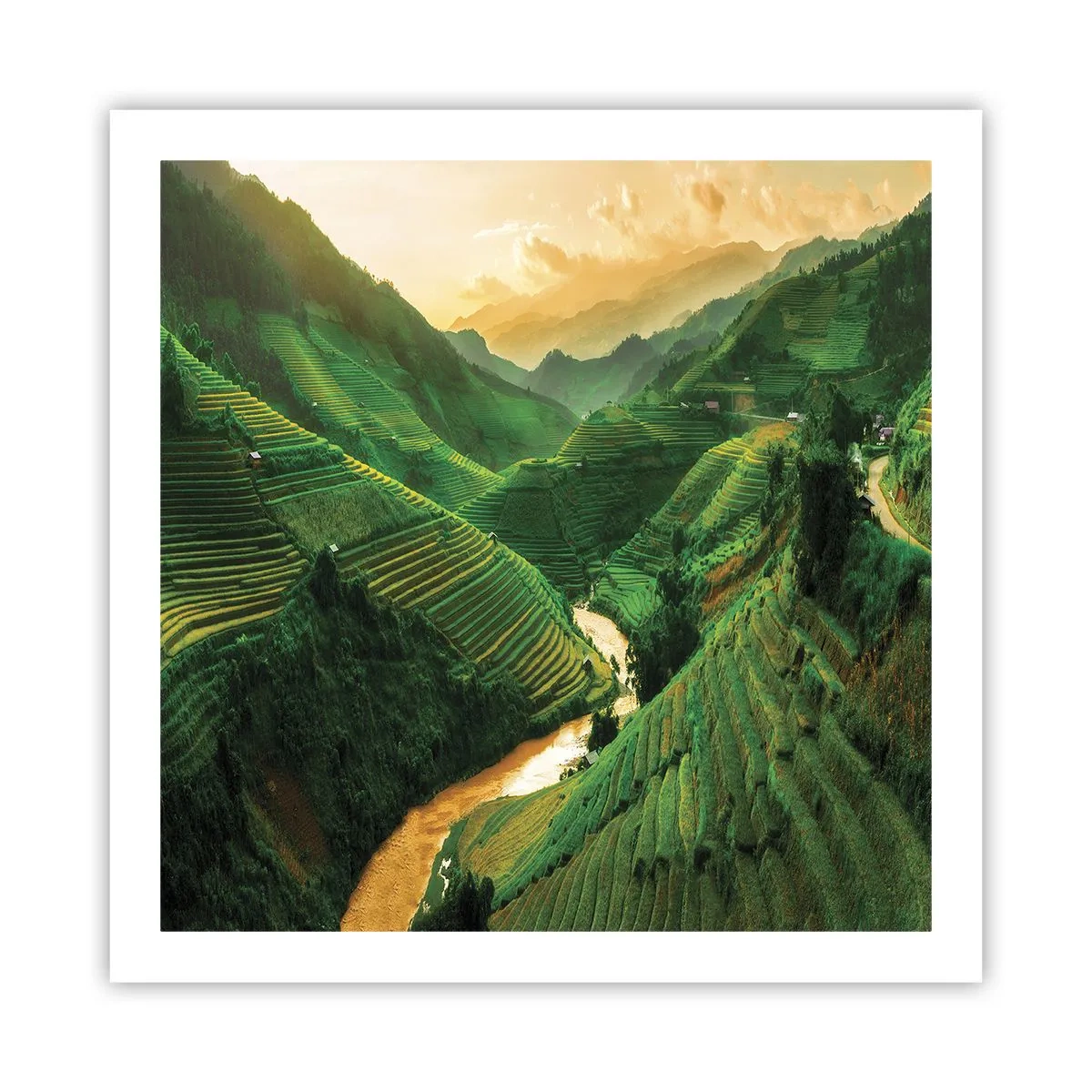 Plagát - Vietnamské údolie - 60x60 cm