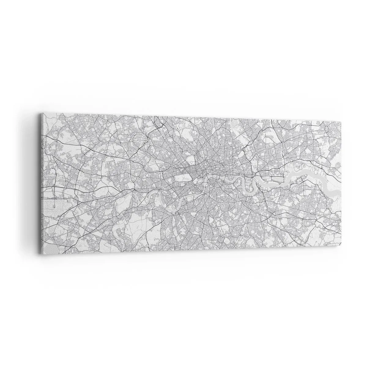 Obraz na plátne - Mapa londýnskeho labyrintu - 100x40 cm