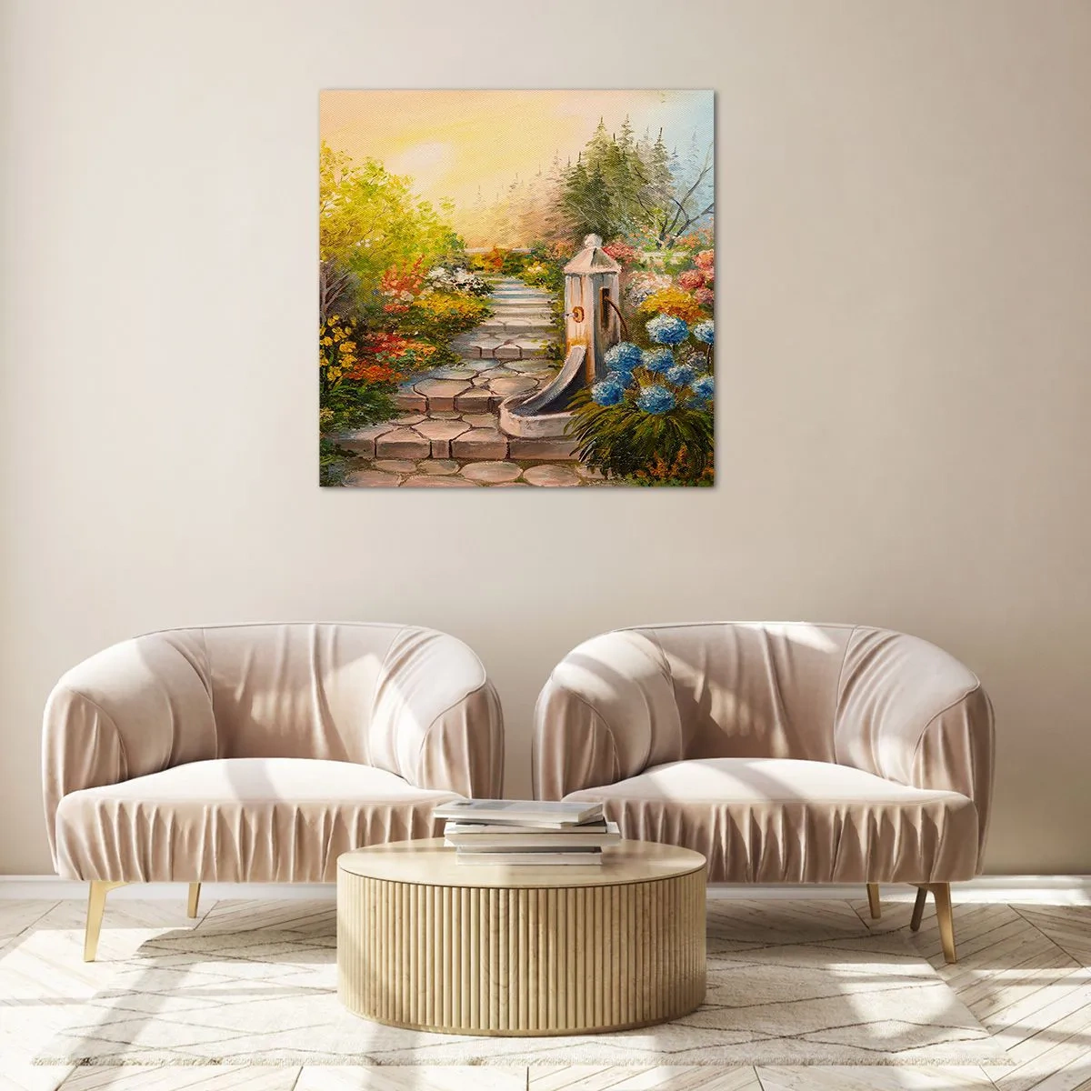 Obraz na skle - V plnom rozkvete - 50x50 cm