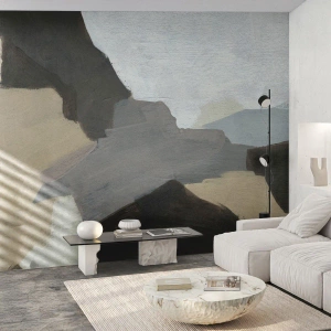 Fototapeta Premium Canvas - Abstrakcia: križovatka šedej - Abstrakcia, Kus, Farby - 400x280 cm