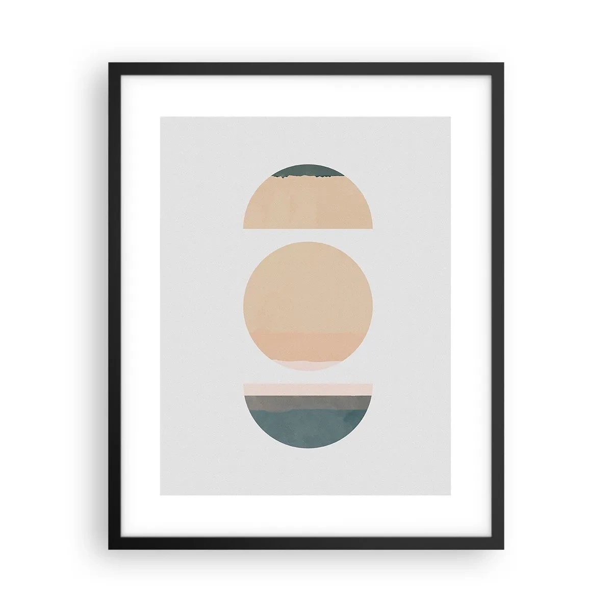 Plagát v čiernom ráme - Kruh za kruhom - 40x50 cm