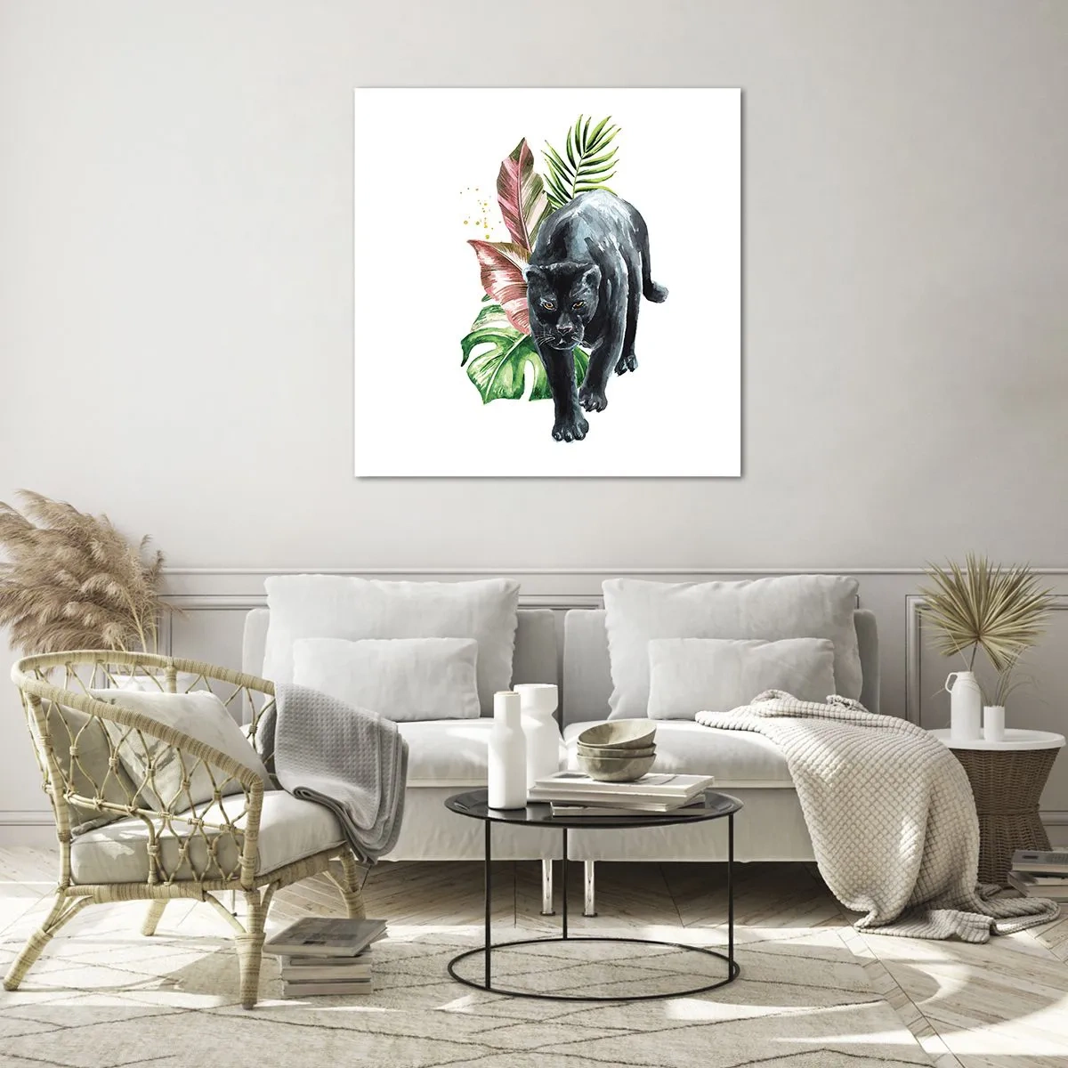 Obraz na skle - Divokosť v srdci - 50x50 cm