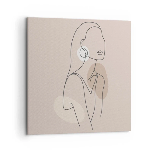 Obraz na plátne - Dievčenská ikona - 60x60 cm