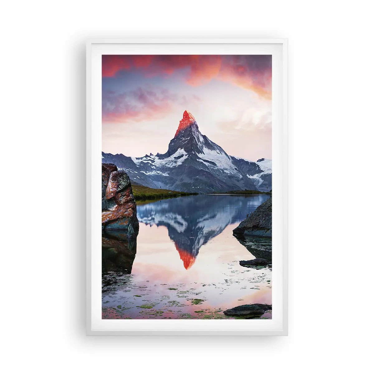 Plagát v bielom ráme - Srdce hôr je vrelé - 61x91 cm