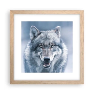 Plagát v ráme zo svetlého duba - Prijmete túto výzvu? - 30x30 cm