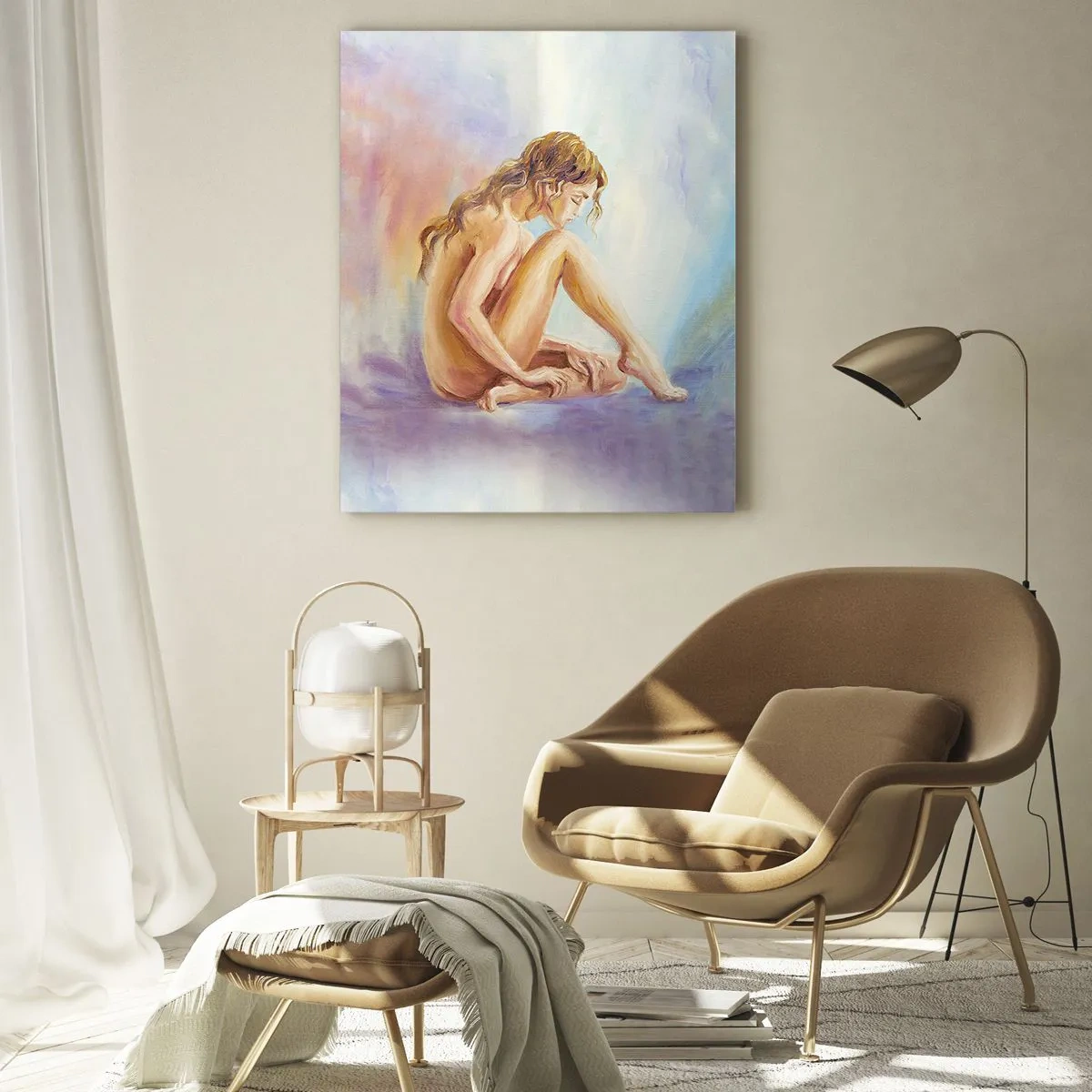 Obraz na skle - Akt mladosti - 50x70 cm