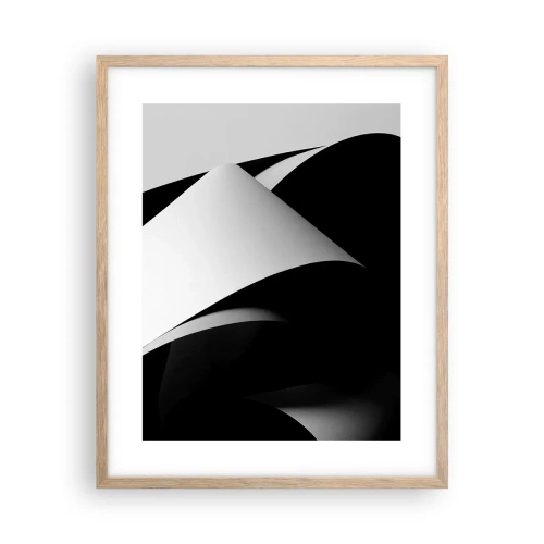 Plagát v ráme zo svetlého duba - Svetlo z hlbín tieňa - 40x50 cm