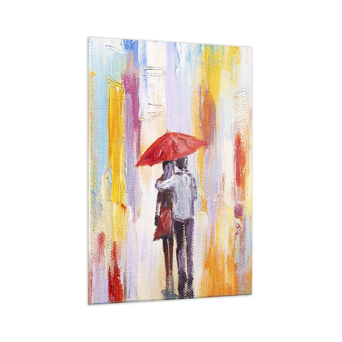 Obraz na skle - Nech prší ďalej - 70x100 cm