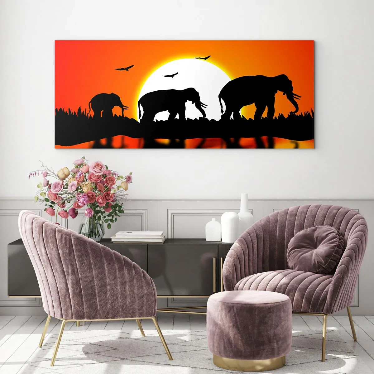 Obraz na skle - A večer na malý drink - 100x40 cm