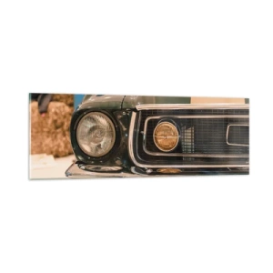 Obraz na skle - Stretnutie s legendou - 90x30 cm