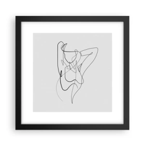 Plagát v čiernom ráme - Ty si záhada… - 30x30 cm