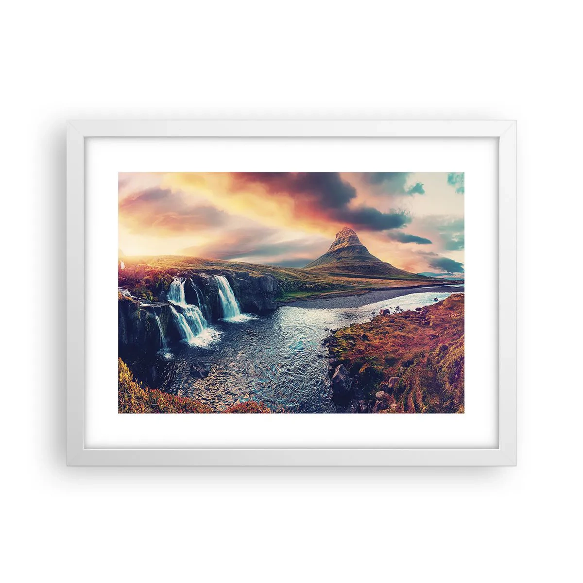 Plagát v bielom ráme - V majestáte prírody - 40x30 cm