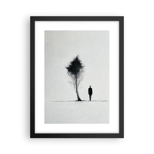Plagát v čiernom ráme - Všetci sa túlame - 30x40 cm
