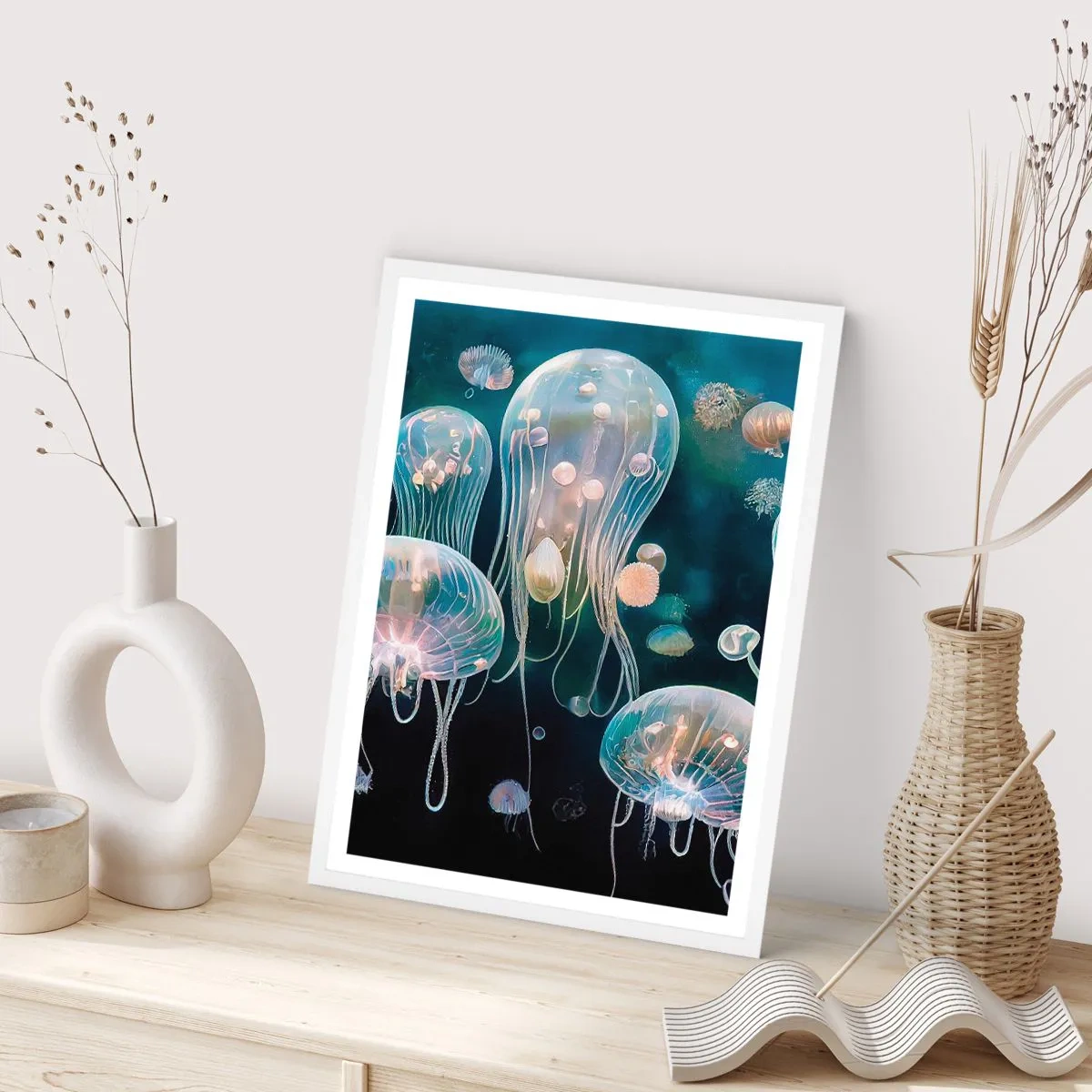 Plagát v bielom ráme - Podvodný ples - 50x70 cm