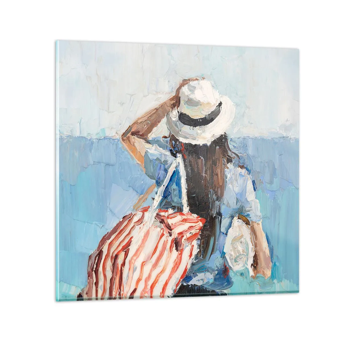 Obraz na skle - Vitaj na dovolenke - 30x30 cm