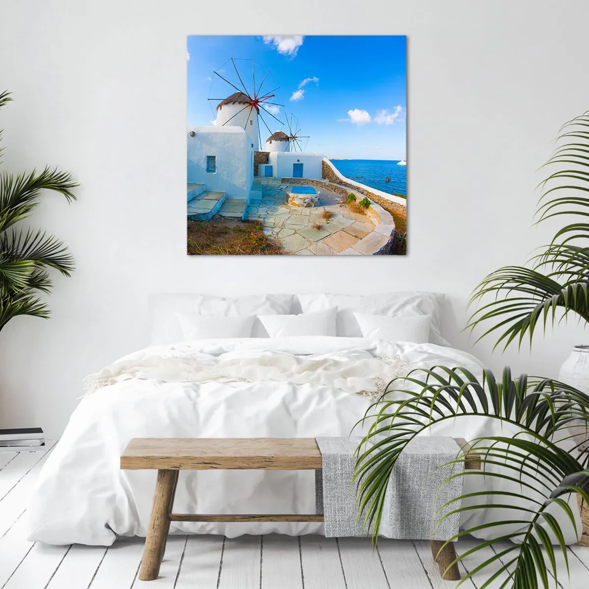 Obraz na plátne - Modrý vietor od mora - 70x70 cm