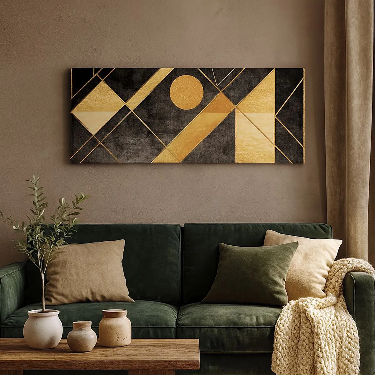 Obraz na plátne - Slnko púšte - 100x40 cm