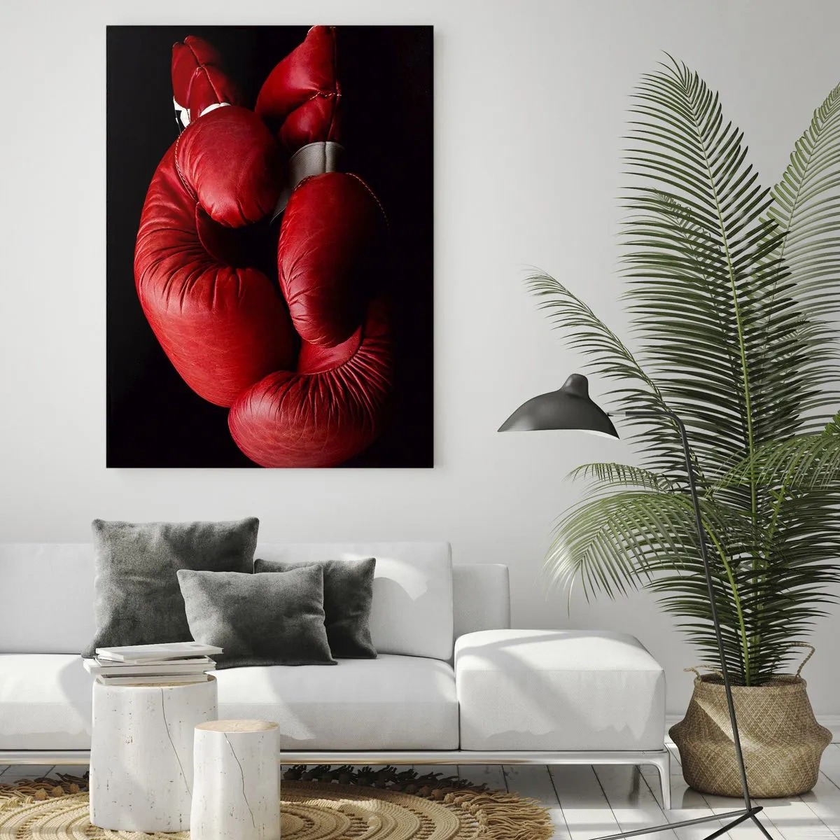 Obraz na skle - Emócie boja za nami - 50x70 cm