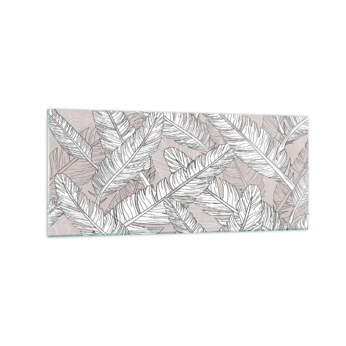 Obraz na skle - Vírenie peria - 120x50 cm