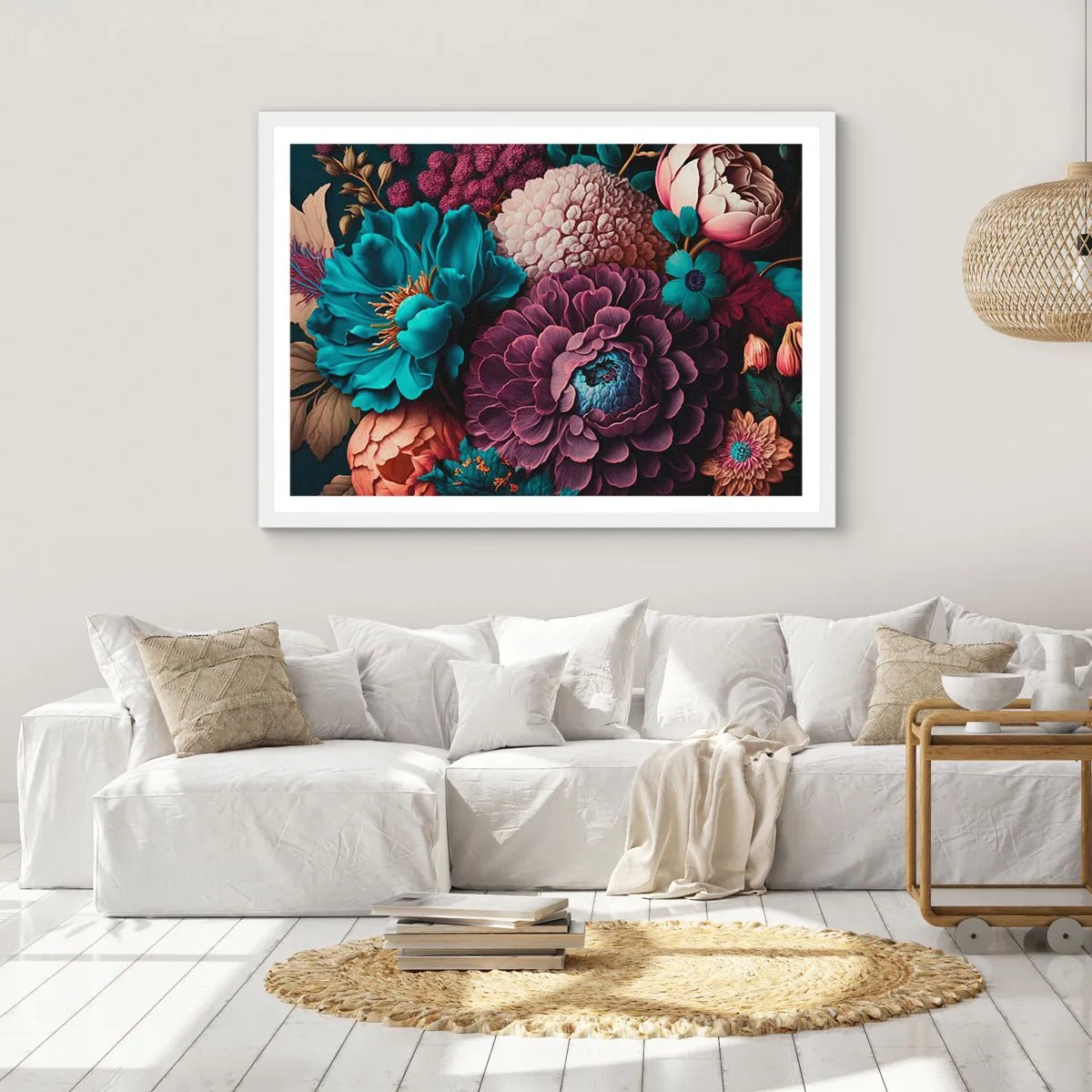 Plagát v bielom ráme - Úroda prírody - 100x70 cm