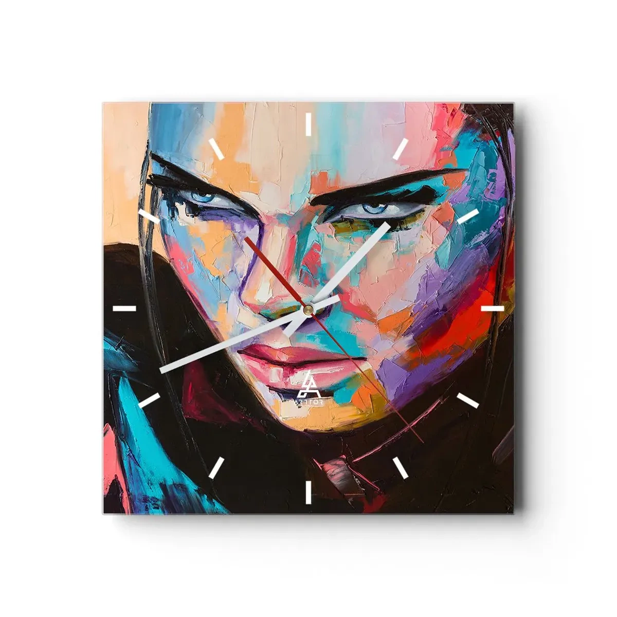 Nástenné hodiny - Divokosť v srdci - 40x40 cm