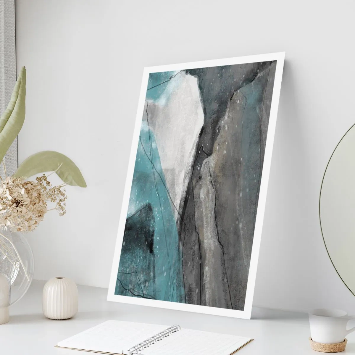 Plagát - Abstrakcie: skaly a ľad - 61x91 cm